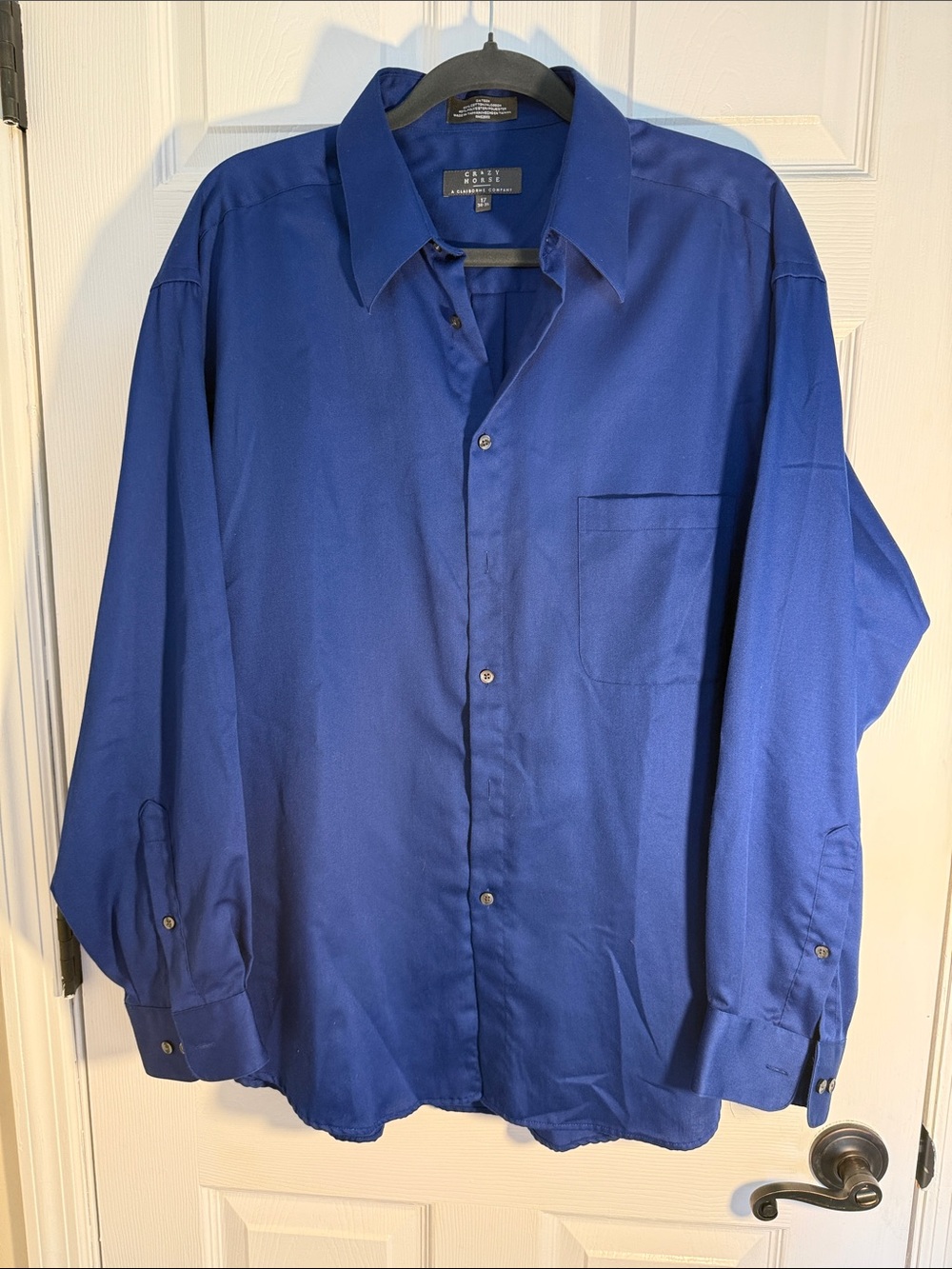 Royal Blue Long-Sleeve Dress Shirt